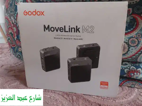 امتلك صوت احترافي: Godox Mic Movelink M2 Combo Full Package (كسر زيرو)...