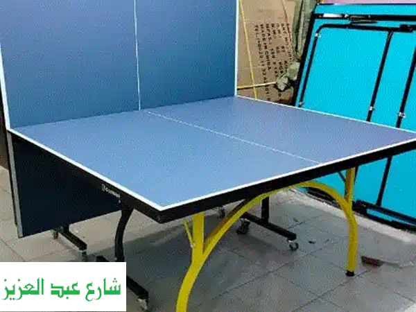 أطلق العنان لمتعتك! تربيزة بنج بونج قابلة للطي بعجل...