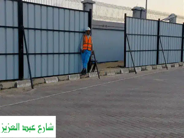 سوار صاج ايكون سعودي: تثبيت علب 4x4 وأعمدة 7x7 (0.30 مم، ألوان متنوعة)