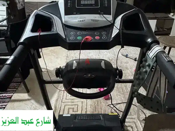 فرصة ذهبية: تريدميل Sparnod Fitness STH-1200 كالجديد - استخدام مرة واحدة فقط | وفّر و حافظ على لياقتك بالمنزل!