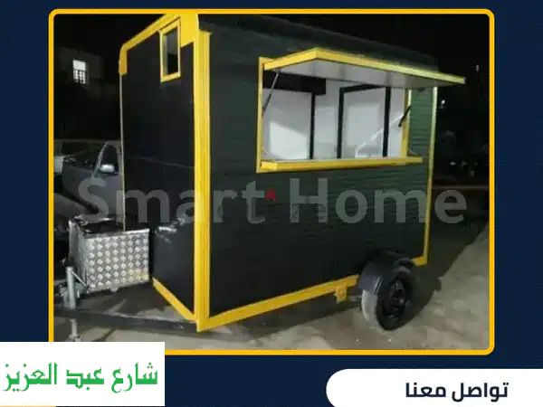 فود تراك للبيع: حاوية مطعم متنقل بتصميمك...