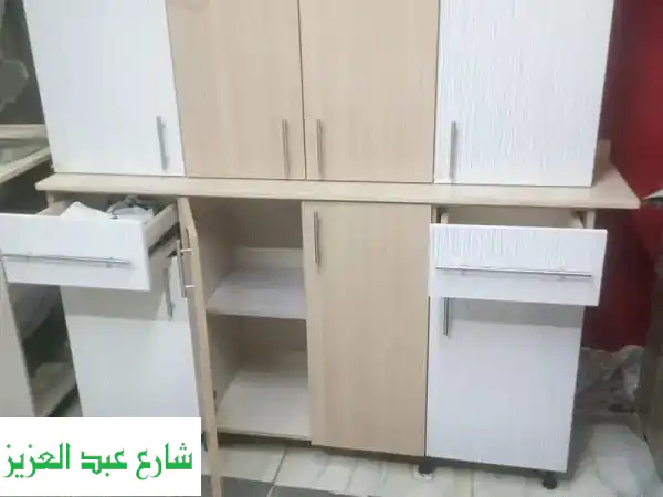 مطابخ جاهزة أكريليك تركي لامع | فخامة، جودة، وعرض رخام مجاني!