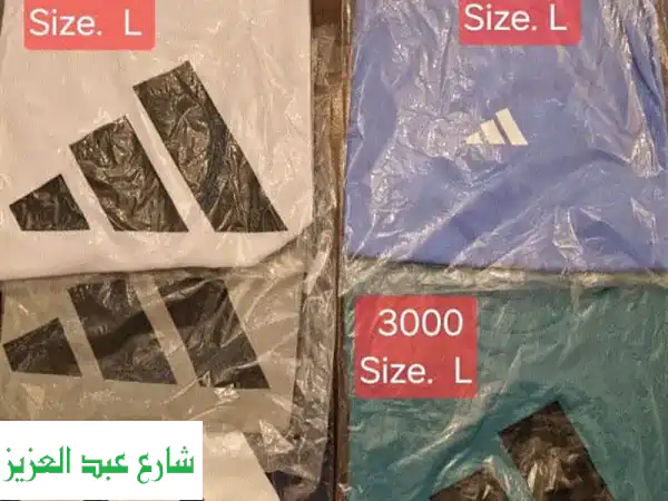 جديد وحصري: تي شيرتات أديداس رجالية أصلية مقاس L...