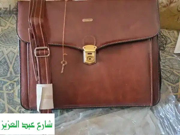 شنطة أوراق جلدية فاخرة Luca Vergani للرجال | أناقة...