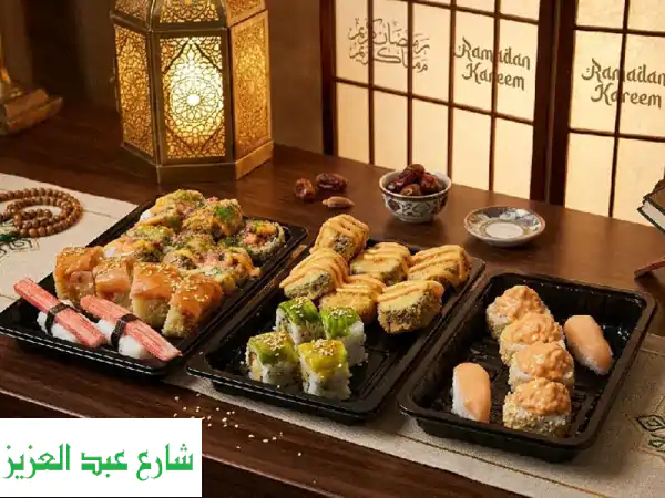 بوكسات سوشي رمضان: إفطار خفيف ومميز لكل الأذواق | اطلب الآن!