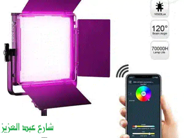 فرصة ذهبية للمحترفين: كشاف إضاءة LED سينما وفيديو (مستعمل ك الجديد) - 4 قطع فقط!