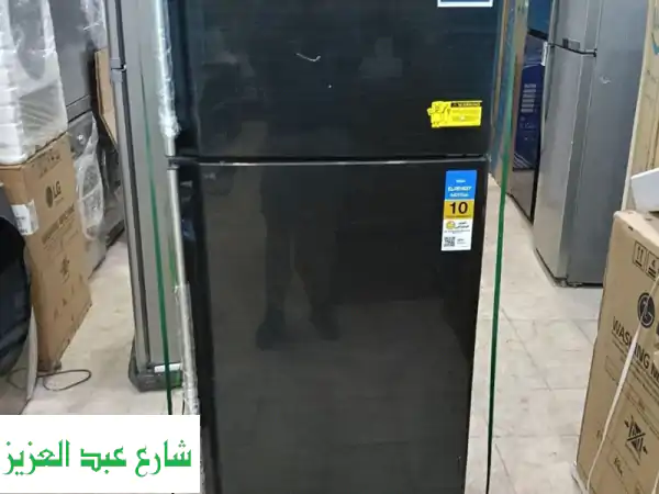 ثلاجة شارب 396 لتر أسود SJ-48C: تبريد هجين، توفير طاقة، ضمان 10 سنوات | شحن مجاني