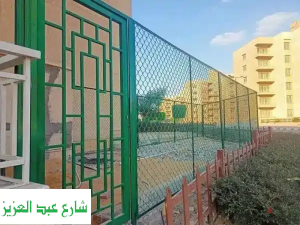 سوار سلك شبك علب عمود اخضر مقطع ونهتز