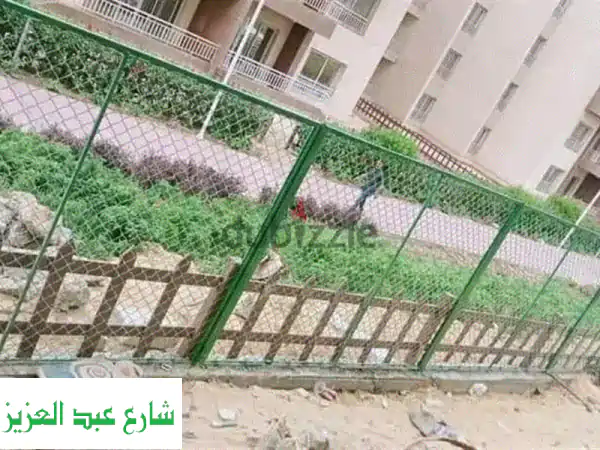 سوار سلك شبك علب عمود اخضر مقطع ونهتز