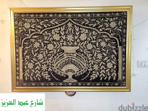 لوحة كنافة فنية مبهرة: تحفة ديكور تُعيد سحر الحلويات الشرقية!