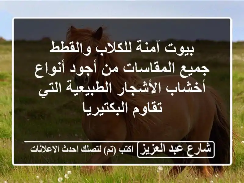 بيوت آمنة للكلاب والقطط جميع المقاسات من أجود...