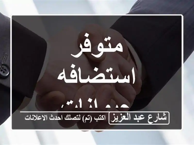 متوفر استضافه حيوانات