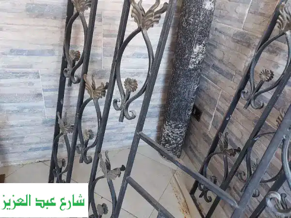 حماية أكيدة لمنزلك! 2 برواز حديد ثقيل للشبابيك 140x110 سم - أسود، جاهز للتركيب