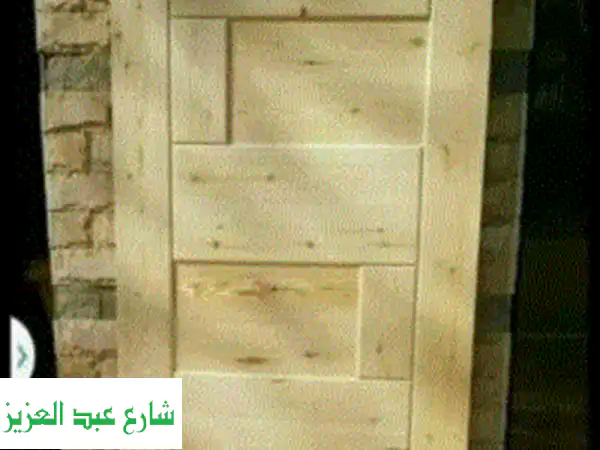 ابواب خشب موسكى بسعر الجملة السعر مقابل الخامه