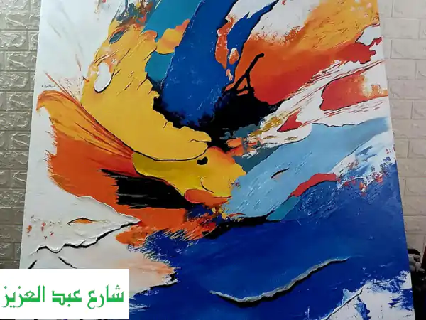 لوحة مودرن رسم احترافي للفيلات والشركات ومتذوقي الفن