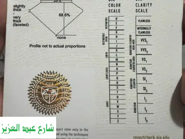 Diamond 0.71 carat  الماظ ٠،٧١ قيراط