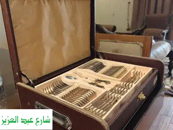 طقم صيني ألماني فاخر 124 قطعة جديد - أناقة خالدة لمائدتك (لم يستخدم)