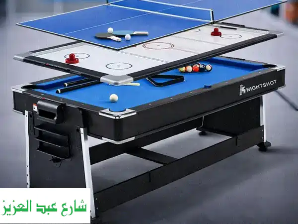 Mightymast Fat Cat: طاولة ألعاب متعددة 3 في 1 – بلياردو،...