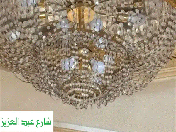 فرصة ذهبية! نجفة كريستال فاخرة من Cottage (دجلة سنتر الزمالك) - قطر 90 سم - بحالة ممتازة - المهندسين