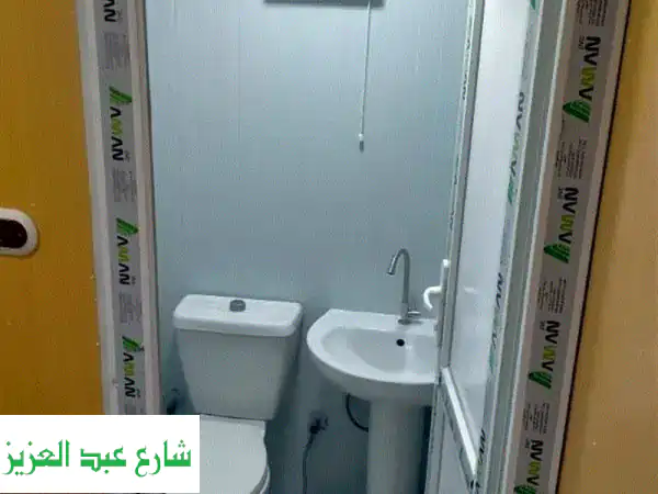 كرفان للبيع فاخر 9 متر: غرفتين، حمام، مكتب | جميع المقاسات متوفرة