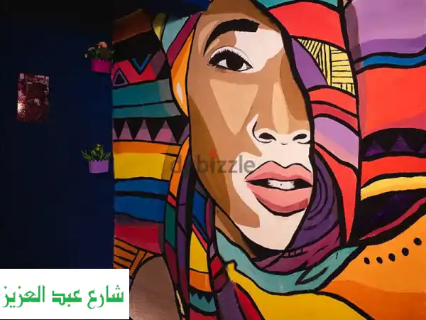 رسام جرافيتي محترف | جداريات فنية لمطعمك وكافيهك...
