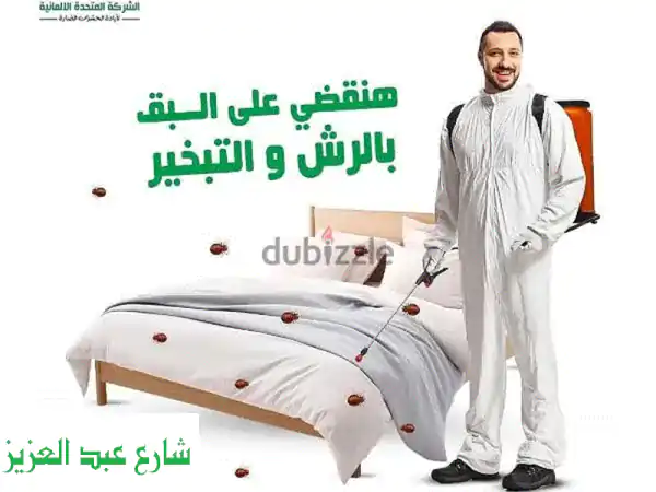 رش مبيدات حشرية آمنة بدون رائحة  نتائج مضمونة