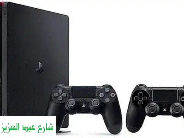 Playstation 4 Fat  PS4 فات كسر زيرو مع 2 دراع مع 10 العاب أولاين