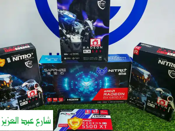 اكبر تشكيلة كروت شاشة كسر زيرو بأطول فترة ضمان AMD RX  NVIDIA GTX RTX
