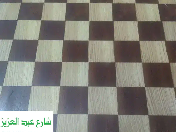 رقعه شطرنج خشب وقطع شطرنج خشب مستورد حجم كبير فرز اول مقاس كبير