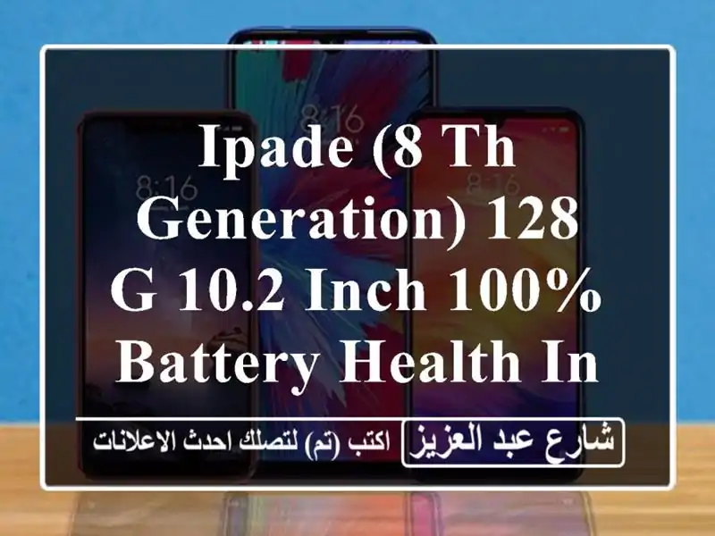 ipade (8 th generation) 128 g 10.2 inch 100% battery health ins the best condition