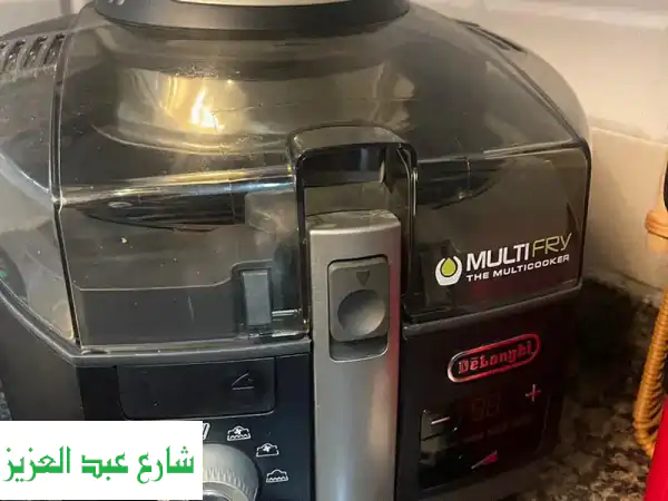 فرصة لا تعوض: قلاية Multicooker De'Longhi الأصلية بحالة ممتازة - طهي صحي بأقل زيت وسعر لا يصدق!