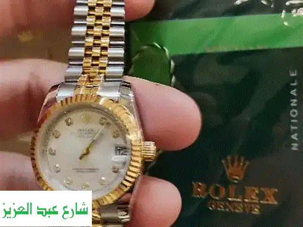 ساعة رولكس ديت جست 31 مم نسائية كوارتز | حركة سويسرية فاخرة | أناقة خالدة