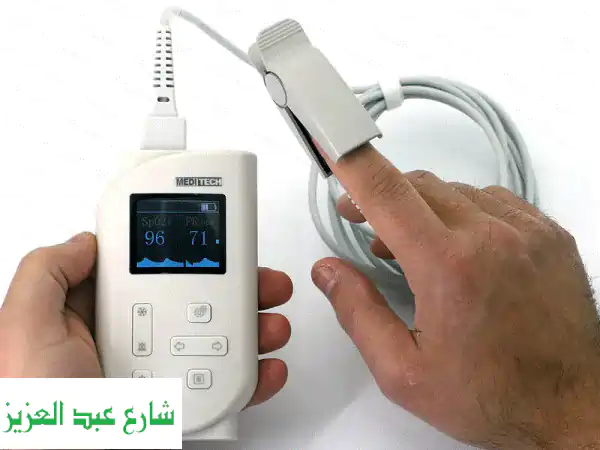 جهاز الأكسجين والنبض الاحترافي SpO₂ & PR: دقة موثوقة لحياتك وصحتك | مع قياس الحرارة