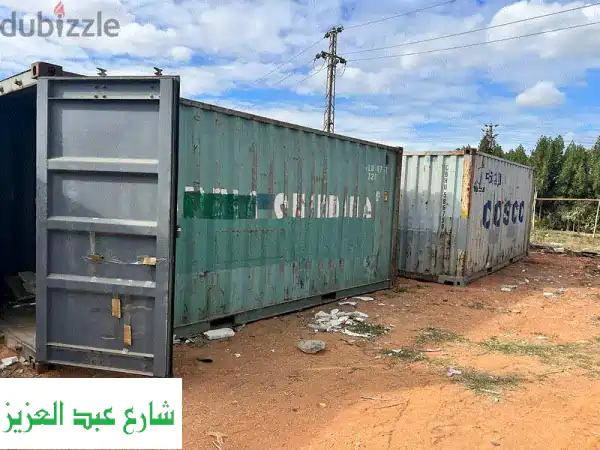 حاويات للبيع في مصر | جديد ومستعمل، مقاسات بالطلب، تنفيذ فوري
