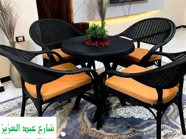 كراسي رتان بلاستيك بيور