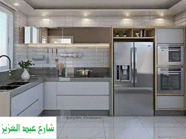 مطابخ مودرن خشب: سعر المتر المربع يناسب ميزانيتك! | تصميمك الخاص بجودة عالية (كونتر & MDF)