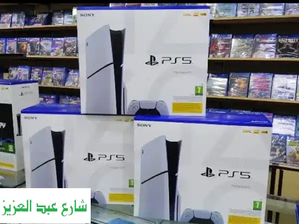 Playstation 5 slim بلايستيشن جديد  PS5 سي دي سلم ضمان 6 شهور...