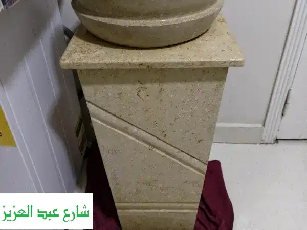 حوض رخام فاخر مميز: تحفة فنية لحمامك، حديقتك، ومسبحك | تصميم فريد وجودة لا تضاهى