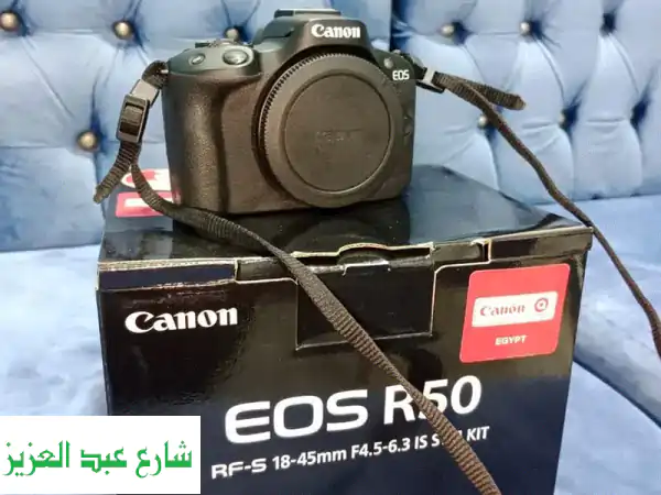 فرصة ذهبية: كاميرا Canon EOS R50 بحالة ممتازة جداً -...