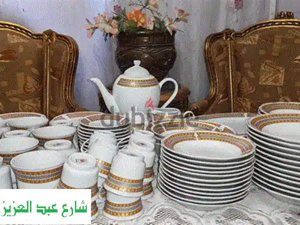 طقم زجاج اكروبال عسلي مقفول ٥٢ قطعه اندونيسي