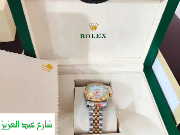 تألقي بفخامة رولكس: ساعة حريمي هاي كوبي (طقم كامل...