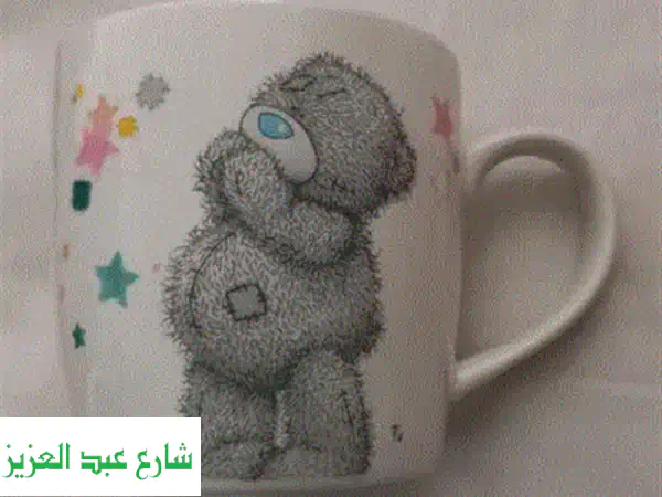 مج بورسلين جديد مع غطاء خشبي وملعقة | أناقة وراحة لمشروبك المفضل | أثاث ومفروشات