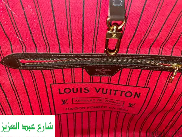 ✨ لوي فيتون نيفر فول MM دامير إبين | أصلية كالجديدة + كيس غبار