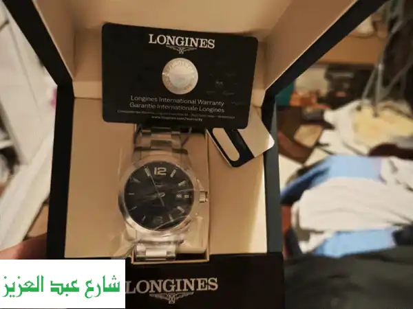لونجين كونكويست رجالي جديد كلياً: أناقة سويسرية بضمان – لا تفوت الفرصة!