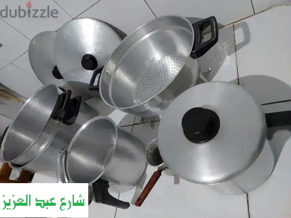 فرصة لا تعوض: أدوات مطبخ زهران ألومنيوم (بيد بكاليت) | استعمال خفيف بحالة ممتازة في سموحة، الإسكندرية