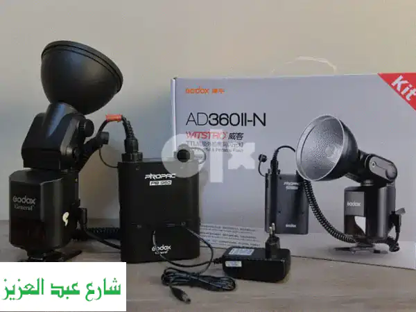 فرصة لا تعوض! فلاش Godox AD360 TTL (نيكون) بحالة المصنع | مثالي للمحترفين