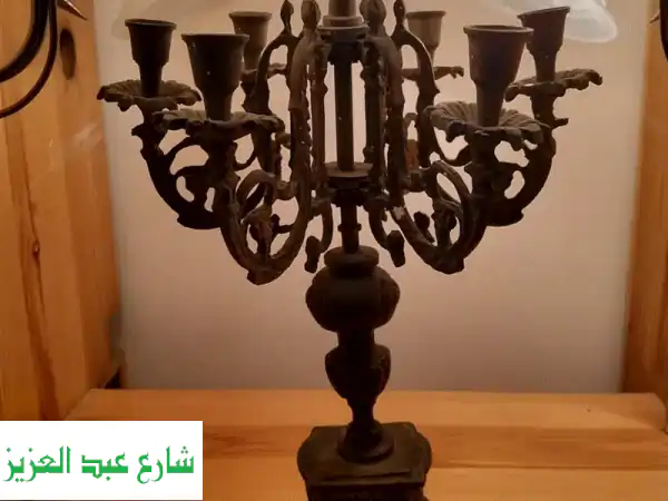 أضف الفخامة لمنزلك: شمعدان نحاس ٧ شمعة أصيل | وزن ٣ كجم