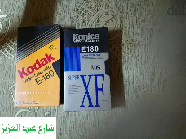 2 شريط فيديو جديد متبرشم لم يستخدم