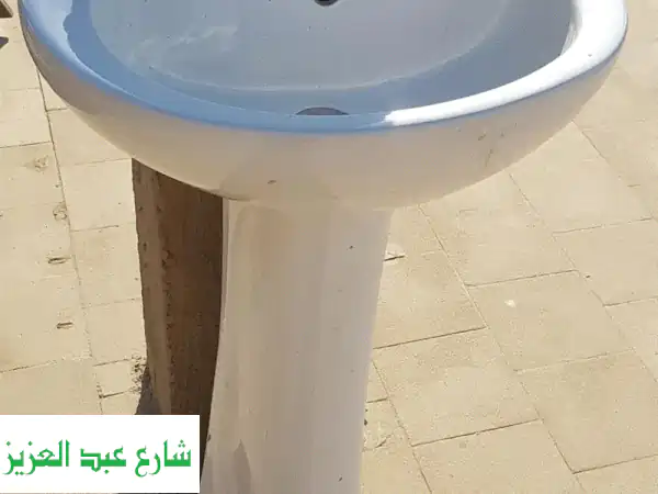 فرصة ذهبية: طقم حمام جرافينا أبيض (حوض وقاعدة)...