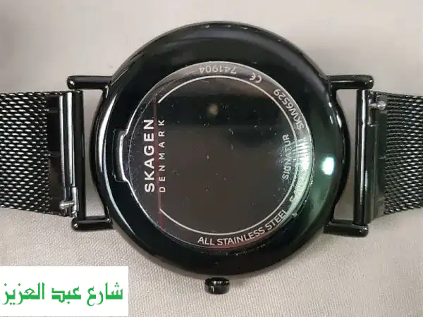 ساعة Skagen رجالي أصلية 🇩🇰 مينا زرقاء | موديل Signature حصرية | SKW6529